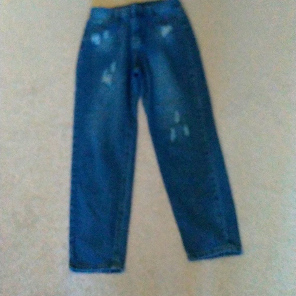 Youth distressed denim